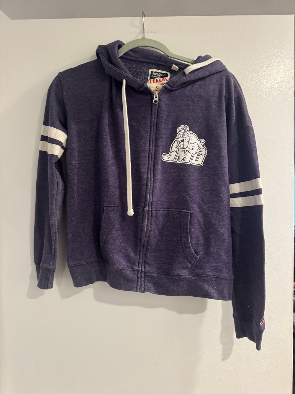 JMU James Madison University League Purple Full Zip Hoodie Jacket Women’s S